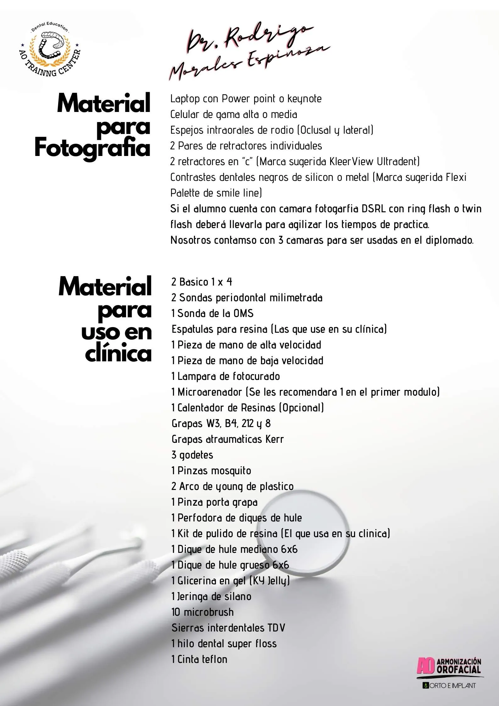 DIPLOMADO ODONTOLOGI A