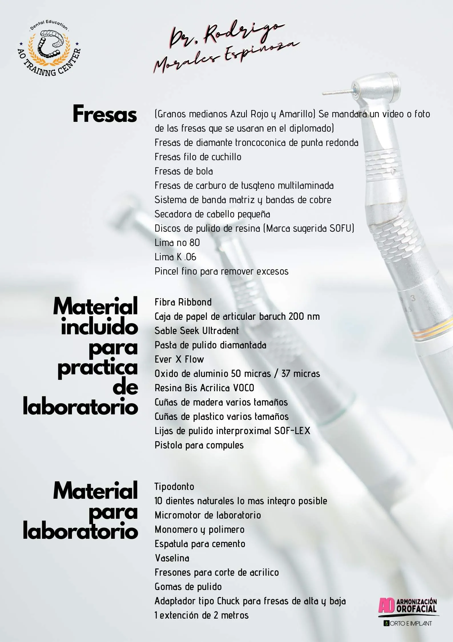 DIPLOMADO ODONTOLOGI A